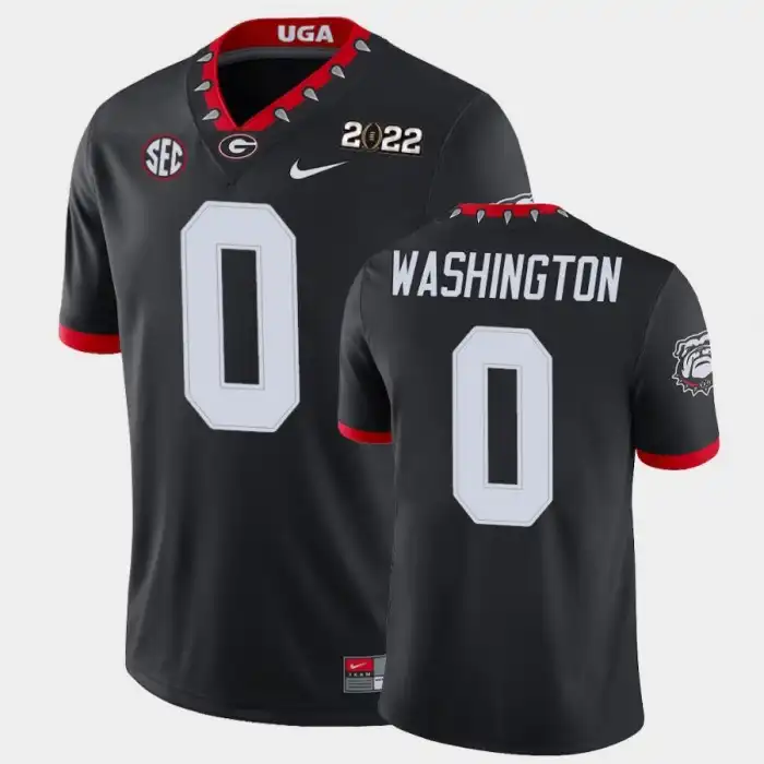 Men's Georgia Bulldogs #0 Darnell Washington 2021 National Champions Black College Game Football Jersey 2410VUZK7