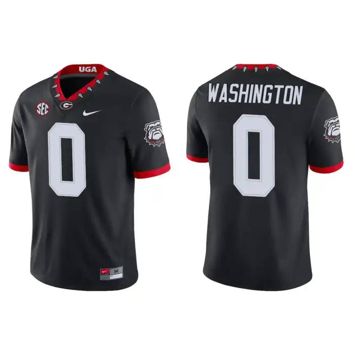 Men's Georgia Bulldogs #0 Darnell Washington Alternate Black College Game Football Jersey 2410EDXW5