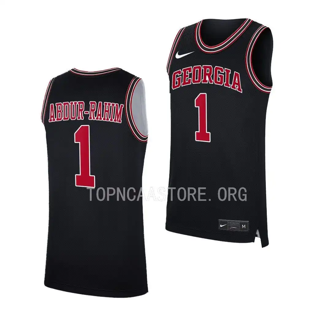 Men's Georgia Bulldogs #1 Jabri Abdur-Rahim Throwback 2022-23 College Black Basketball Jersey 2410HJMV7