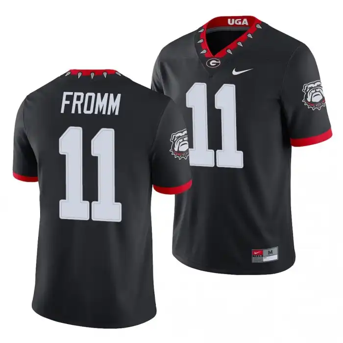 Men's Georgia Bulldogs #11 Jake Fromm Alternate Black College Game Football Jersey 2410HZSM1