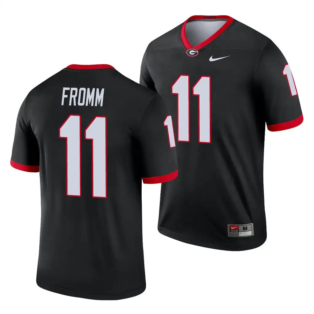 Men's Georgia Bulldogs #11 Jake Fromm Black Legend College Alternate Football Jersey 2410QOAA7