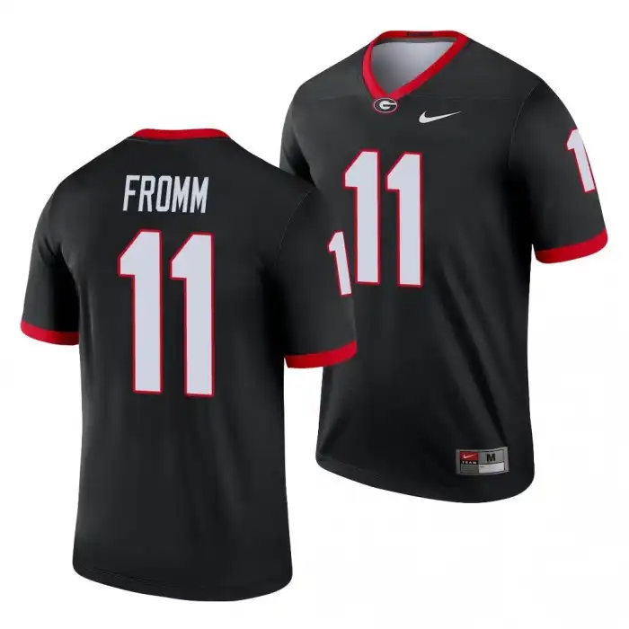 Men's Georgia Bulldogs #11 Jake Fromm Legend College Black Football Jersey 2410XIFC8