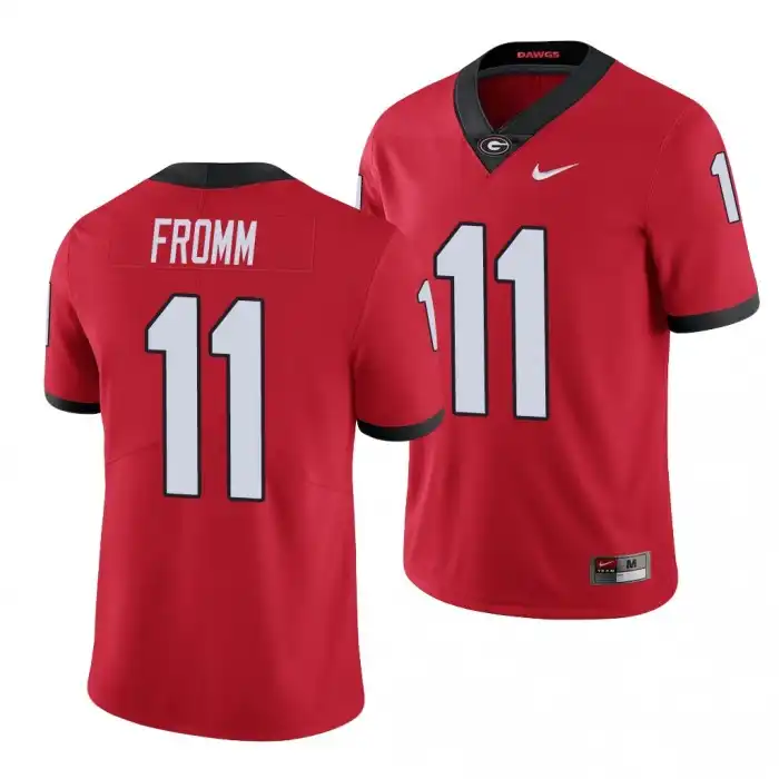 Men's Georgia Bulldogs #11 Jake Fromm Limited College Red Football Jersey 2410XEEV7