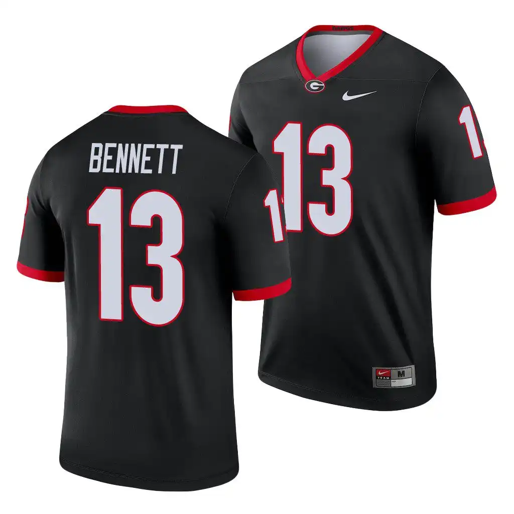 Men's Georgia Bulldogs #13 Stetson Bennett Black Legend College Alternate Football Jersey 2410BNXD7