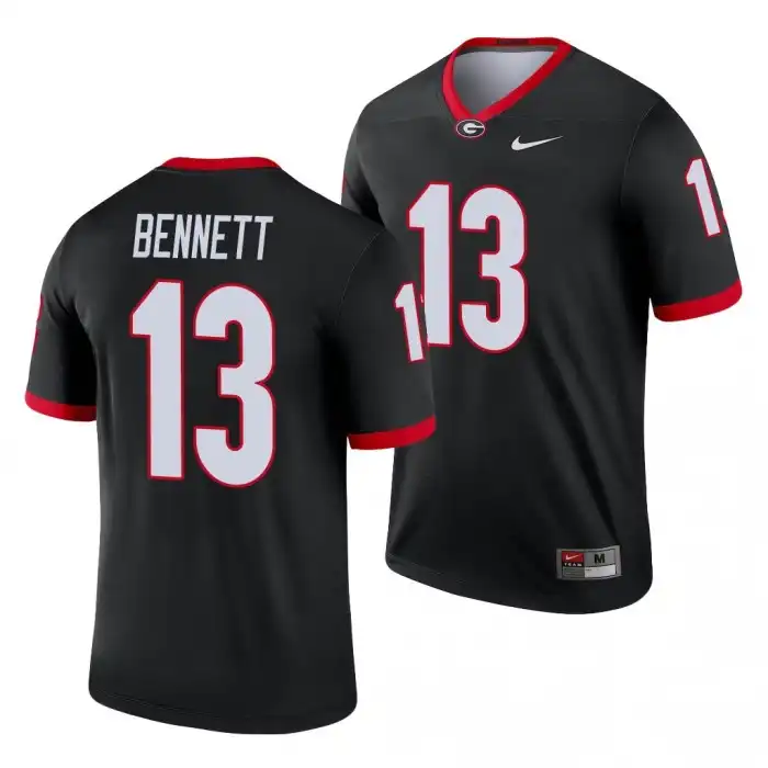 Men's Georgia Bulldogs #13 Stetson Bennett Black Legend College Alternate Football Jersey 2410UYXU2