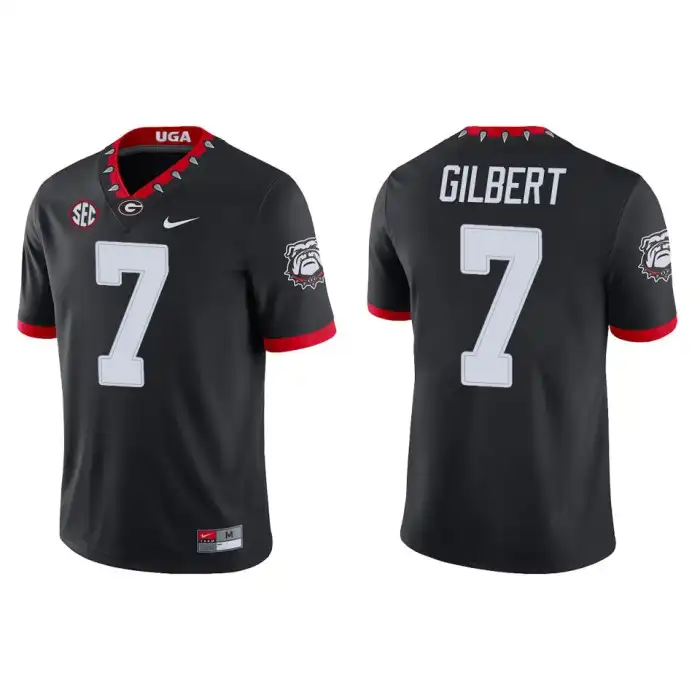 Men's Georgia Bulldogs #14 Arik Gilbert Alternate Black College Game Football Jersey 2410JAQB1