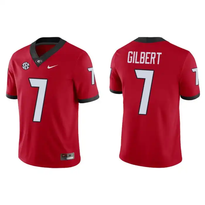 Men's Georgia Bulldogs #14 Arik Gilbert Game College Red Football Jersey 2410BWXI0