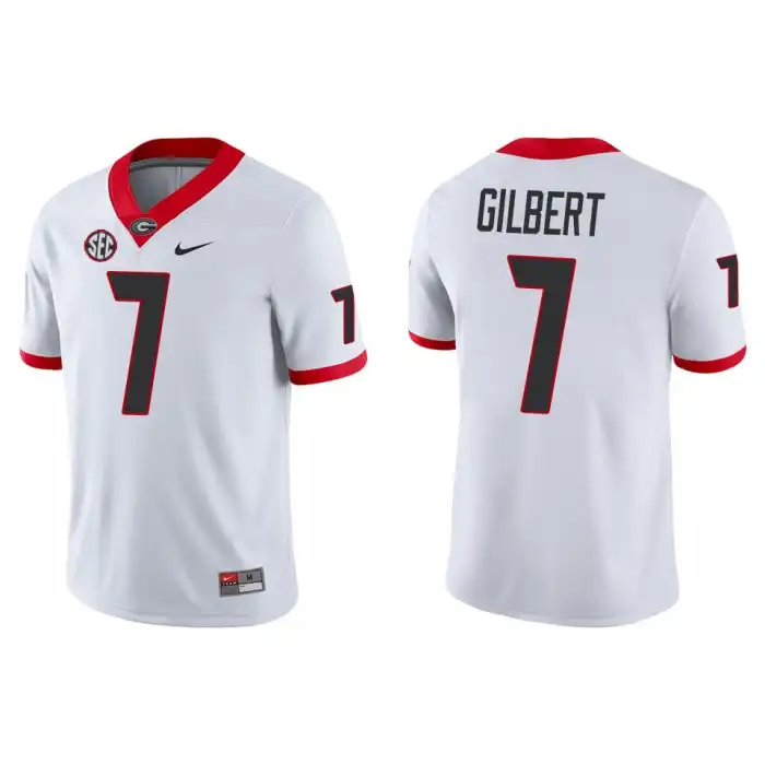 Men's Georgia Bulldogs #14 Arik Gilbert Game College White Football Jersey 2410NIEQ3