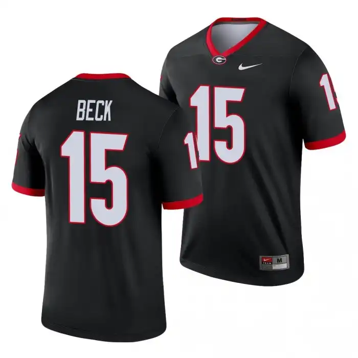 Men's Georgia Bulldogs #15 Carson Beck Legend College Black Football Jersey 2410HMWE1