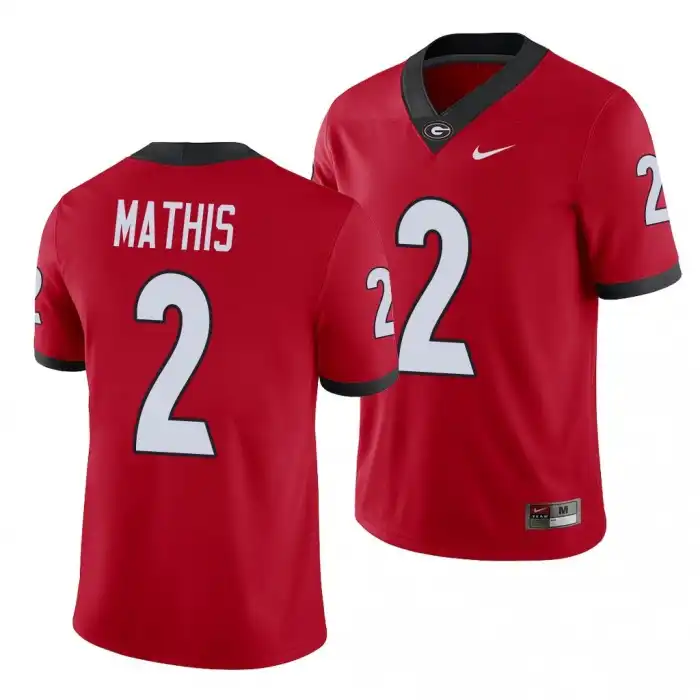 Men's Georgia Bulldogs #2 D'Wan Mathis Alumni Red College Player Football Jersey 2410TIDN2