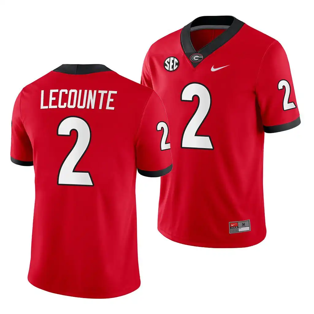 Men's Georgia Bulldogs #2 Richard LeCounte Red Game College Home Football Jersey 2410BCAM3