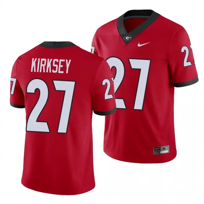 Men's Georgia Bulldogs #27 Austin Kirksey Alumni Red College Player Football Jersey 2410ZLYS6