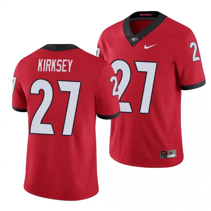 Men's Georgia Bulldogs #27 Austin Kirksey Limited College Red Football Jersey 2410WUSZ2