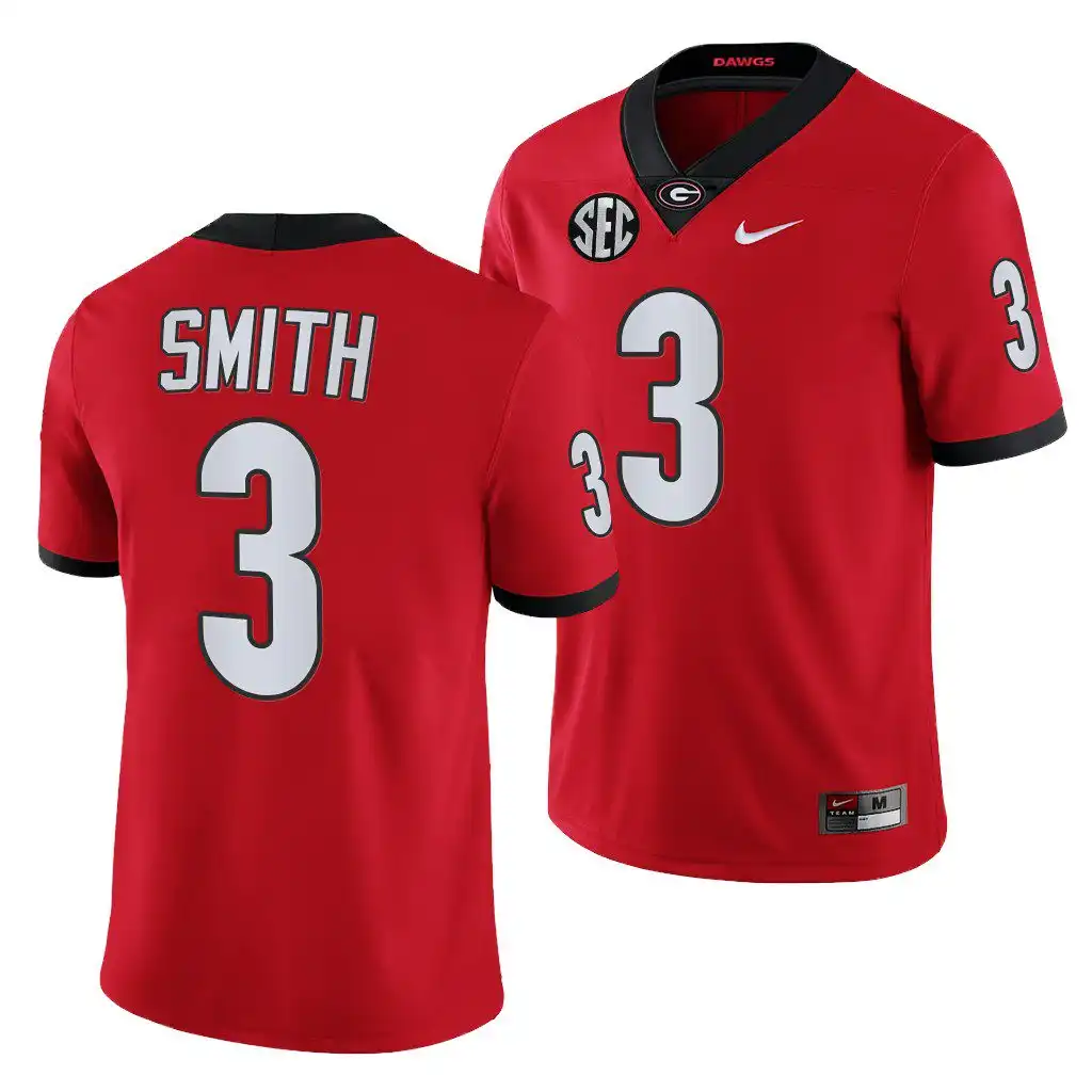 Men's Georgia Bulldogs #3 Roquan Smith Red Alumni College NFL Football Jersey 2410JAJD2