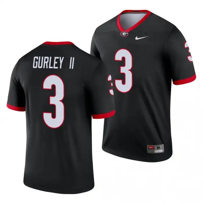 Men's Georgia Bulldogs #3 Todd Gurley II Legend College Black Football Jersey 2410WDII8