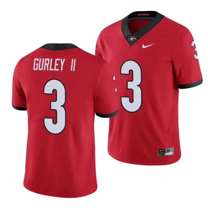 Men's Georgia Bulldogs #3 Todd Gurley II Limited College Red Football Jersey 2410FFQZ0