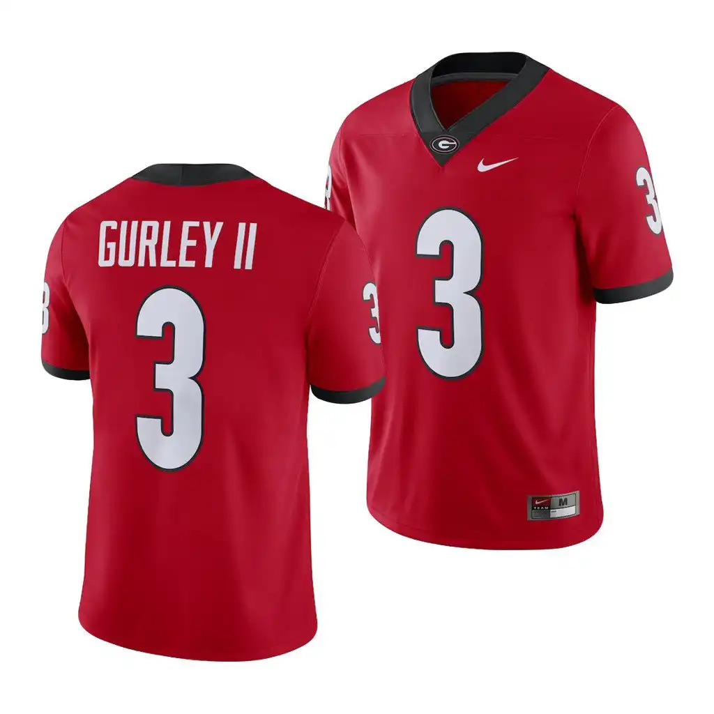 Men's Georgia Bulldogs #3 Todd Gurley II Red Game College Alumni Player Football Jersey 2410TLLN0