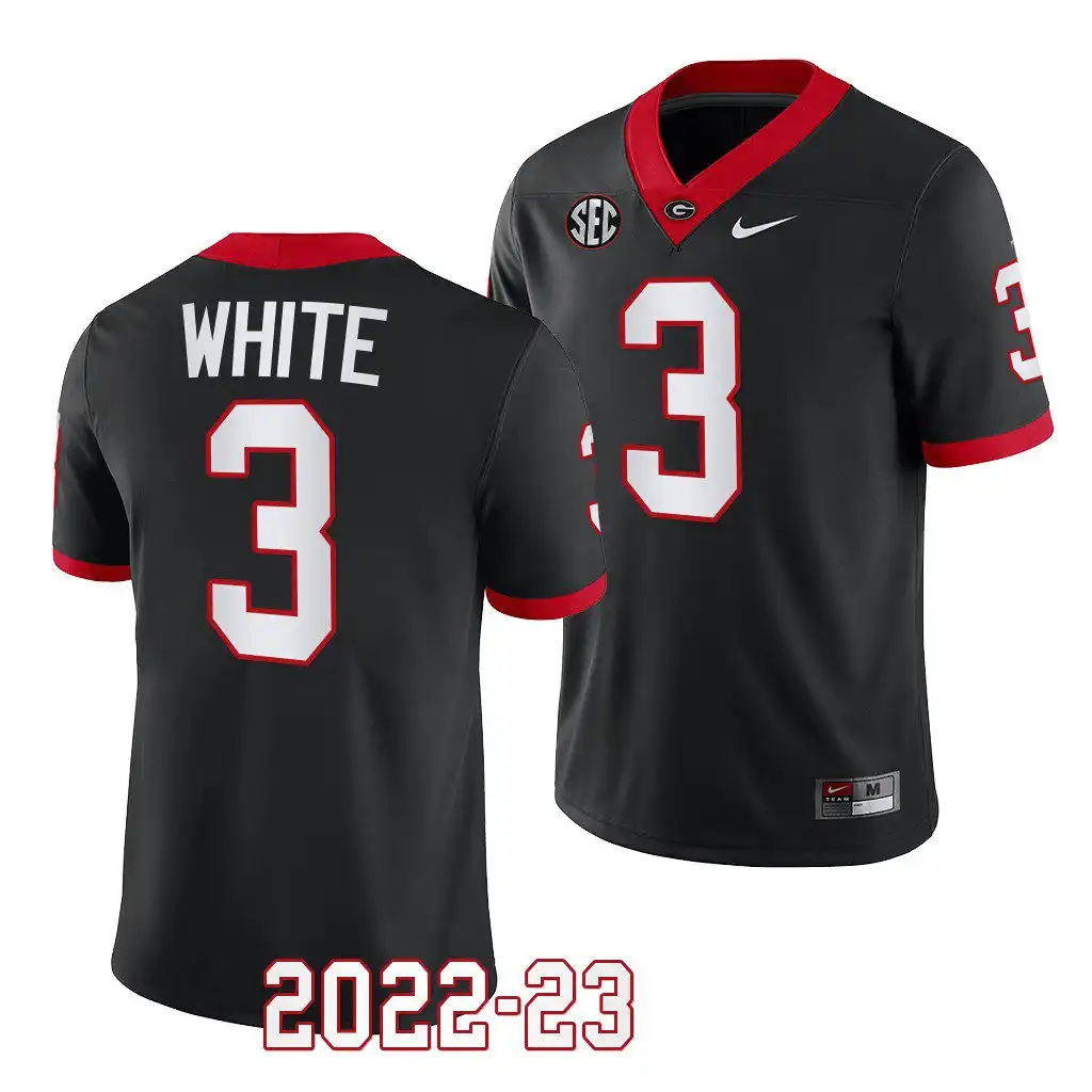 Men's Georgia Bulldogs #3 Zamir White 2022-23 Black College Alternate Football Jersey 2410WDCK8