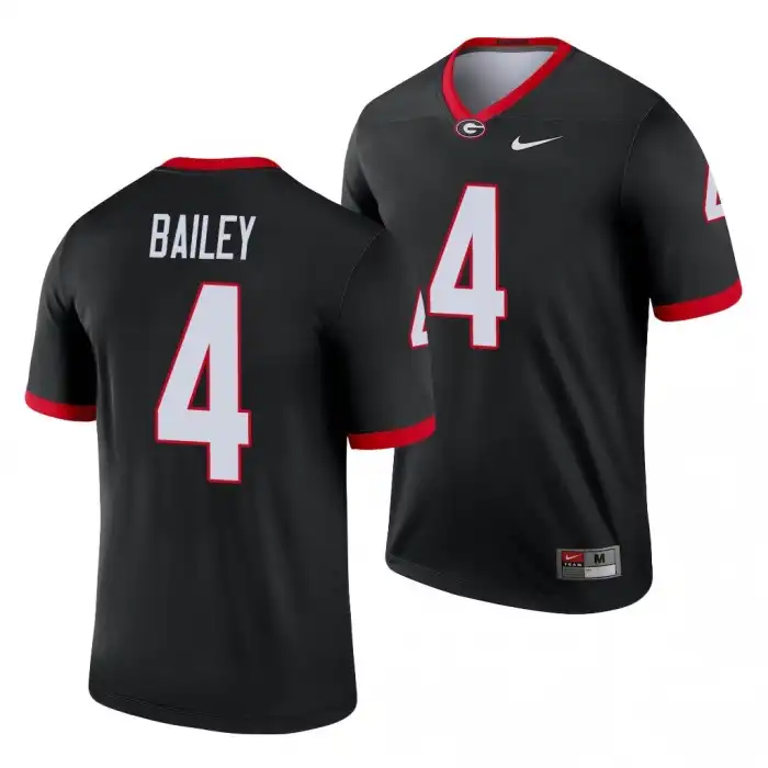 Men's Georgia Bulldogs #4 Champ Bailey Legend College Black Football Jersey 2410HUCL1