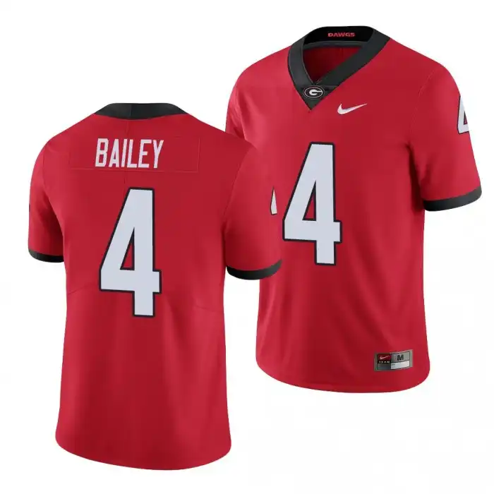 Men's Georgia Bulldogs #4 Champ Bailey Limited College Red Football Jersey 2410LTVD6