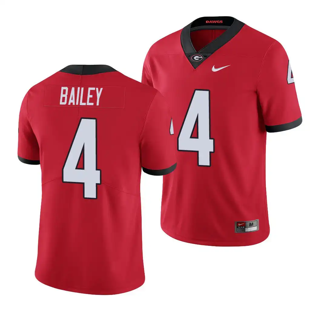 Men's Georgia Bulldogs #4 Champ Bailey Red College Limited Football Jersey 2410NXHB2