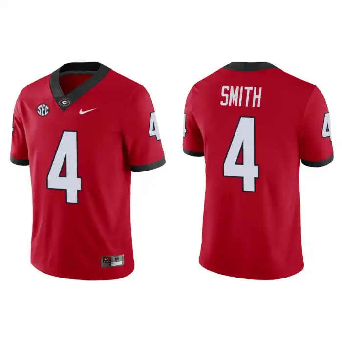 Men's Georgia Bulldogs #4 Nolan Smith Game College Red Football Jersey 2410UNGE2