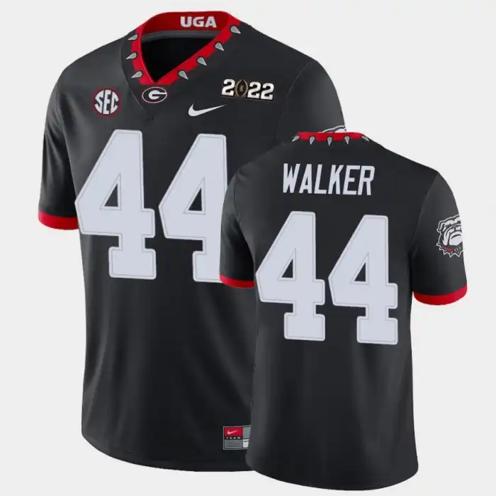 Men's Georgia Bulldogs #44 Travon Walker 2021 National Champions Black College Game Football Jersey 2410CLUY6