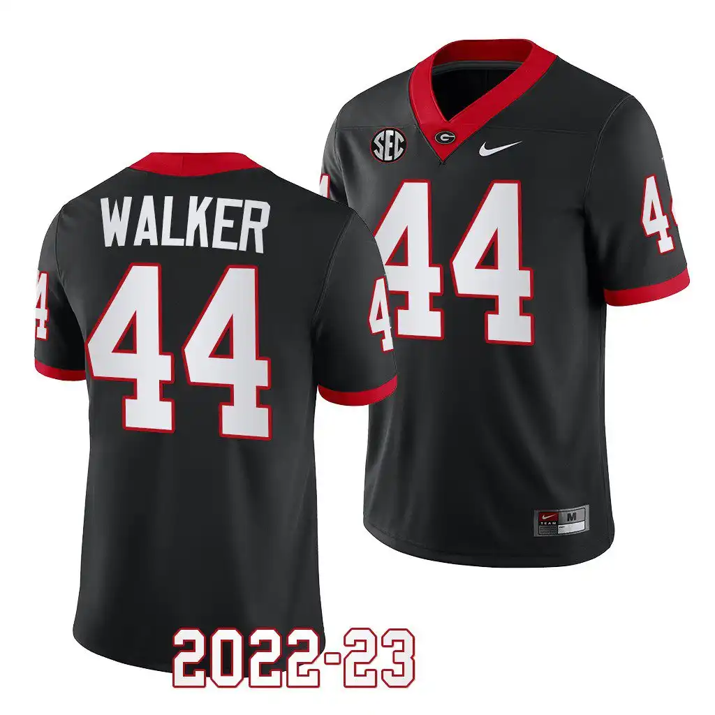 Men's Georgia Bulldogs #44 Travon Walker 2022-23 Black College Alternate Football Jersey 2410CLFA8