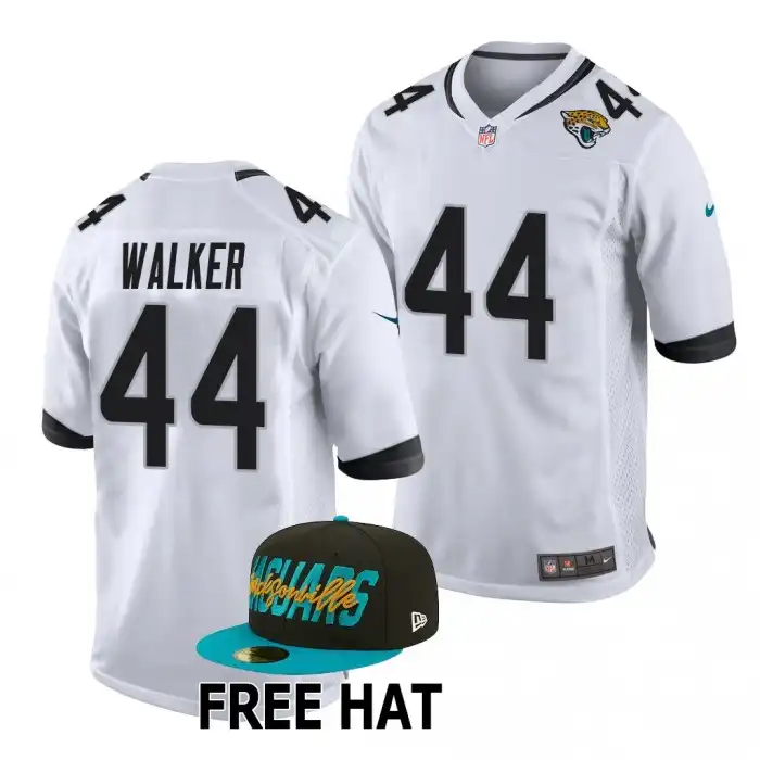 Men's Georgia Bulldogs #44 Travon Walker Jacksonville Jaguars 2022 Draft Game College NFL White Football Jersey 2410POXY6