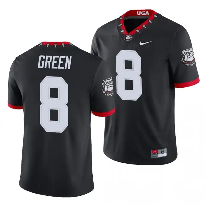 Men's Georgia Bulldogs #8 A.J. Green Alternate Black College Game Football Jersey 2410NQJV3