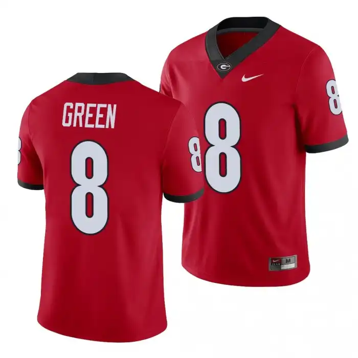 Men's Georgia Bulldogs #8 A.J. Green Alumni Red College Player Football Jersey 2410OBWM5