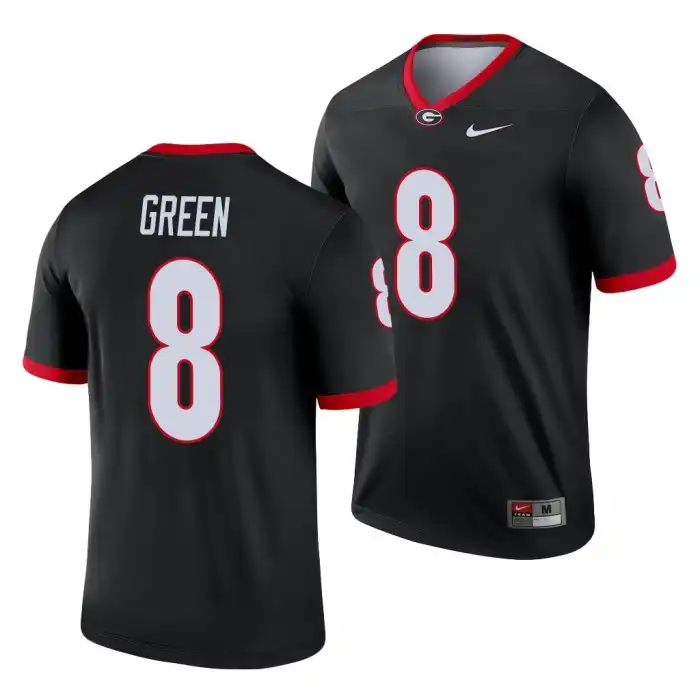 Men's Georgia Bulldogs #8 A.J. Green Legend College Black Football Jersey 2410EFOA3