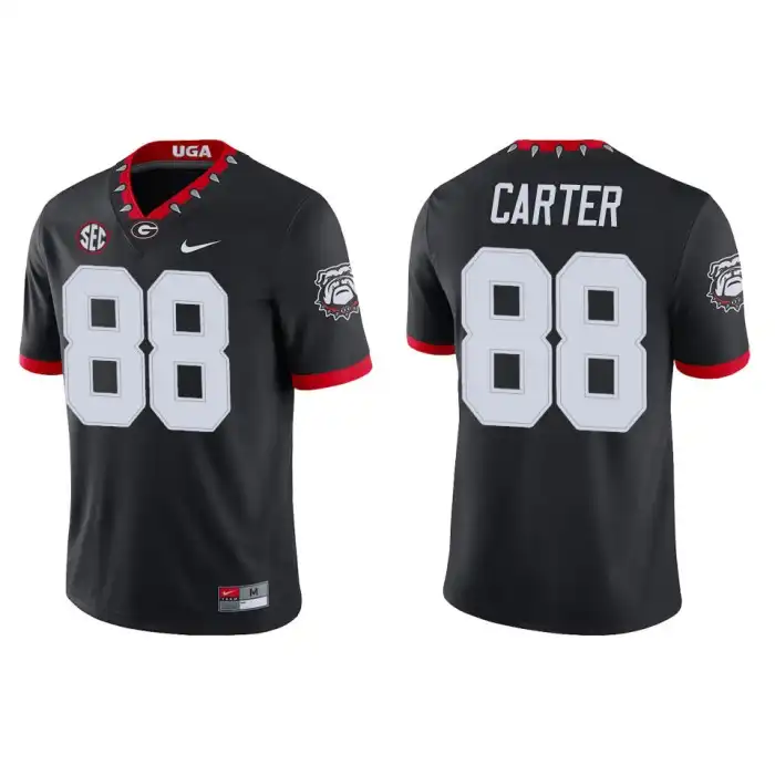 Men's Georgia Bulldogs #88 Jalen Carter Alternate Black College Game Football Jersey 2410LWYN8