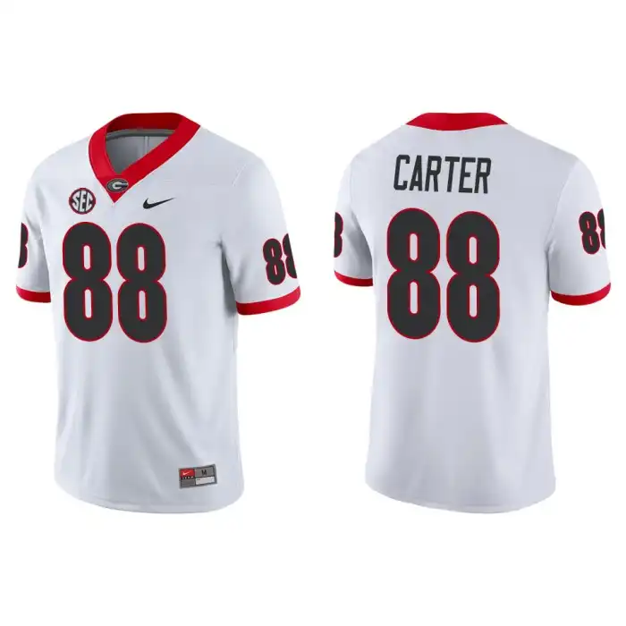 Men's Georgia Bulldogs #88 Jalen Carter Game College White Football Jersey 2410DSTA8