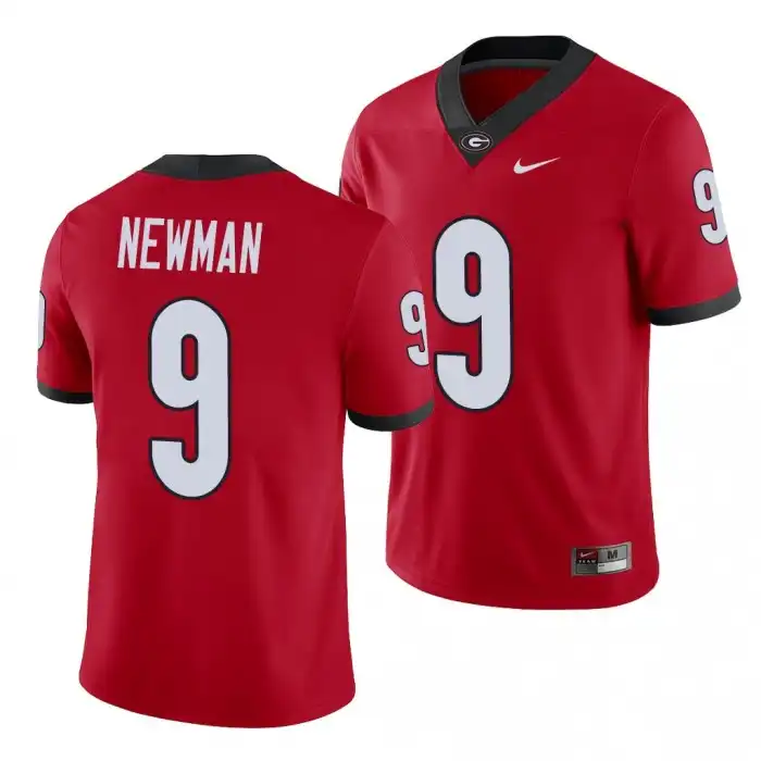 Men's Georgia Bulldogs #9 Jamie Newman Alumni Red College Player Football Jersey 2410QLDT5