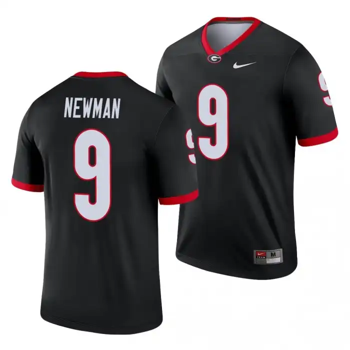 Men's Georgia Bulldogs #9 Jamie Newman Legend College Black Football Jersey 2410GVJC7