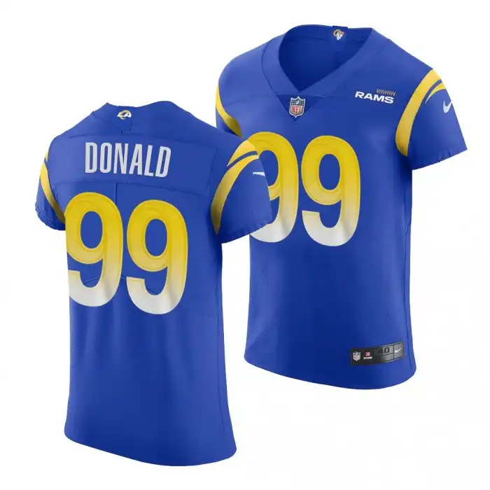 Men's Georgia Bulldogs #99 Aaron Donald Rams Alumni College Vapor Elite Royal Football Jersey 2410UTOX1