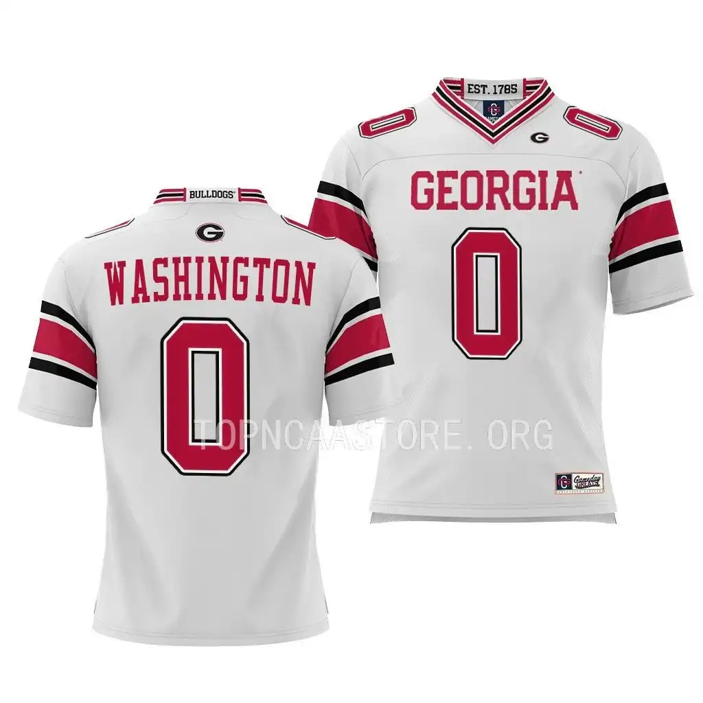 Youth Georgia Bulldogs #0 Darnell Washington White College Pick-A-Player Football Jersey 2410TEHV4