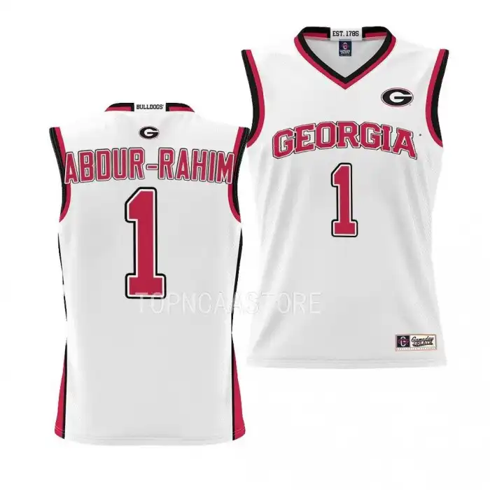 Youth Georgia Bulldogs #1 Jabri Abdur-Rahim Pick-A-Player College White Basketball Jersey 2410AWZE5