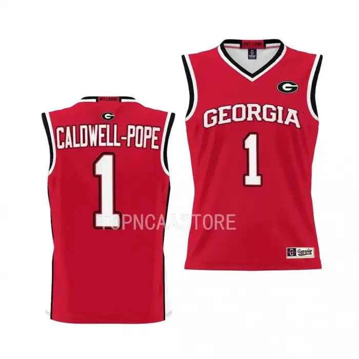 Youth Georgia Bulldogs #1 Kentavious Caldwell-Pope Red College Pick-A-Player Basketball Jersey 2410EAZX5