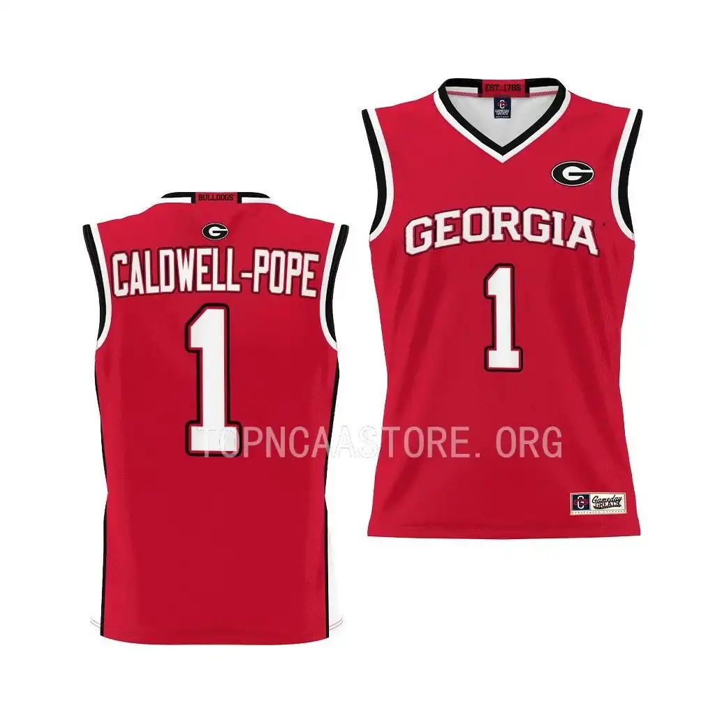 Youth Georgia Bulldogs #1 Kentavious Caldwell-Pope Red College Pick-A-Player Basketball Jersey 2410LMPX1