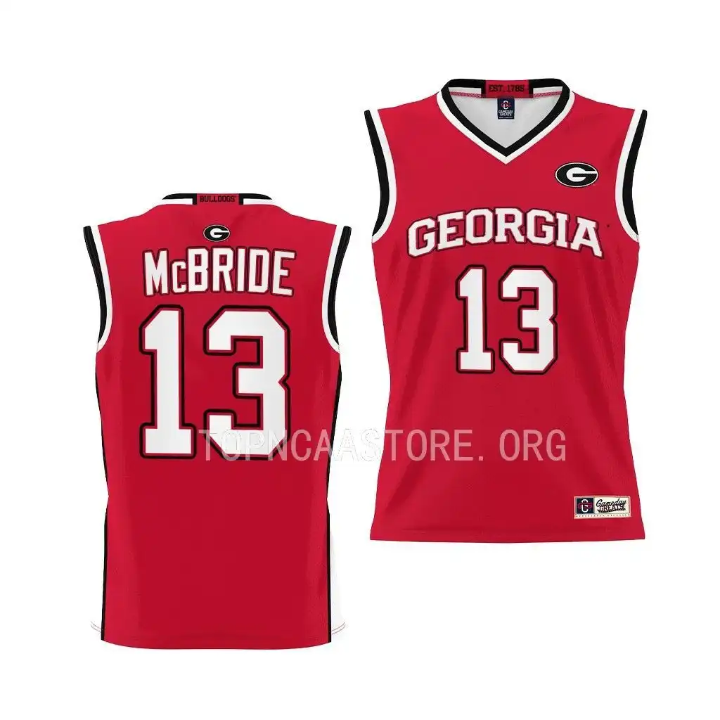 Youth Georgia Bulldogs #13 Mardrez McBride Red College Pick-A-Player Basketball Jersey 2410OSLW3