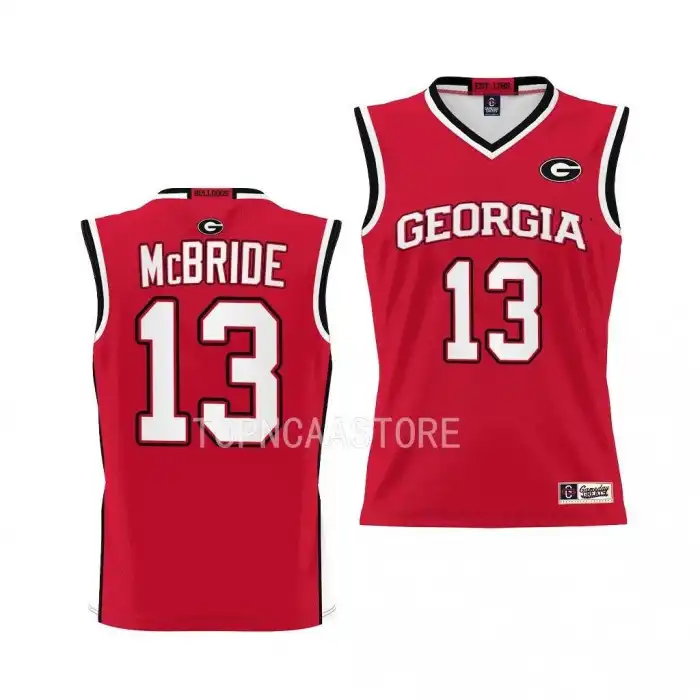 Youth Georgia Bulldogs #13 Mardrez McBride Red College Pick-A-Player Basketball Jersey 2410TYBP1