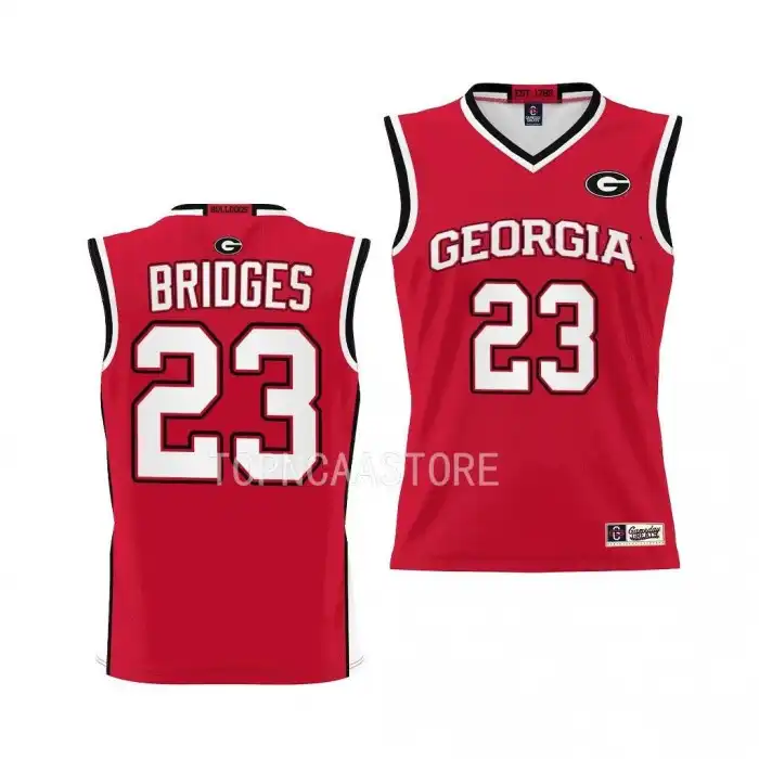 Youth Georgia Bulldogs #23 Braelen Bridges Red College Pick-A-Player Basketball Jersey 2410REYF6