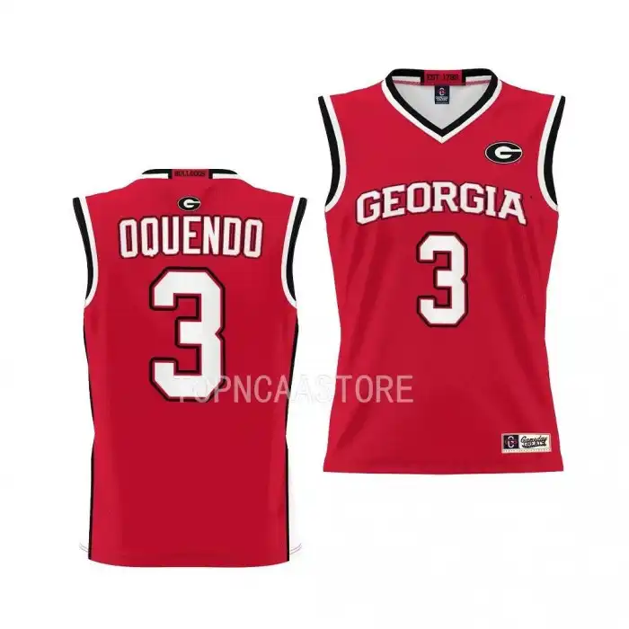 Youth Georgia Bulldogs #3 Kario Oquendo Red College Pick-A-Player Basketball Jersey 2410HBDX6