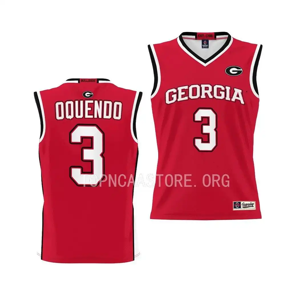 Youth Georgia Bulldogs #3 Kario Oquendo Red College Pick-A-Player Basketball Jersey 2410OVCT3