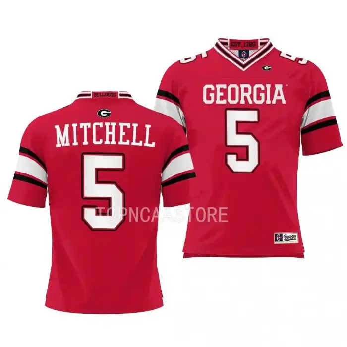 Youth Georgia Bulldogs #5 Adonai Mitchell Red College Pick-A-Player Football Jersey 2410BWJW5